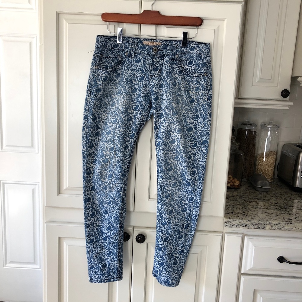 Breaker Jeans paisley skinny jeans size 3